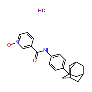 61876-40-2  N-[4-(tricyclo[3.3.1.1~3,7~]dec-1-yl)phenyl]pyridine-3-carboxamide 1-oxide hydrochloride (1:1)