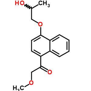 73637-18-0  1-[4-(2-hydroxypropoxy)naphthalen-1-yl]-2-methoxyethanone
