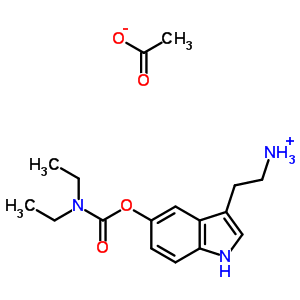 73816-60-1  2-{5-[(diethylcarbamoyl)oxy]-1H-indol-3-yl}ethanaminium acetate