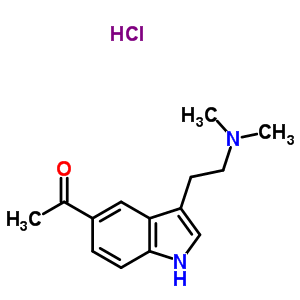 74195-69-0  1-{3-[2-(dimethylamino)ethyl]-1H-indol-5-yl}ethanone hydrochloride (1:1)