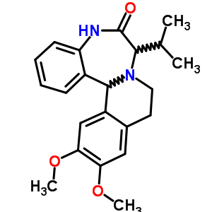 75230-92-1  12,13-dimethoxy-7-(propan-2-yl)-5,9,10,14b-tetrahydroisoquino[2,1-d][1,4]benzodiazepin-6(7H)-one