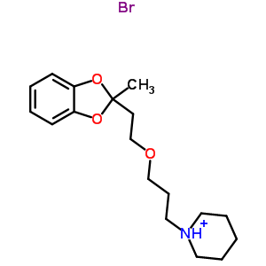 78186-64-8  1-{3-[2-(2-methyl-1,3-benzodioxol-2-yl)ethoxy]propyl}piperidinium bromide