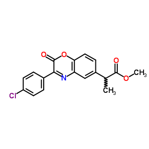 78587-67-4  methyl 2-[3-(4-chlorophenyl)-2-oxo-2H-1,4-benzoxazin-6-yl]propanoate