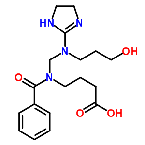 81186-17-6  4-(benzoyl{[4,5-dihydro-1H-imidazol-2-yl(3-hydroxypropyl)amino]methyl}amino)butanoic acid