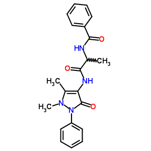 81216-97-9  N-{1-[(1,5-dimethyl-3-oxo-2-phenyl-2,3-dihydro-1H-pyrazol-4-yl)amino]-1-oxopropan-2-yl}benzamide