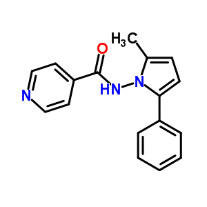 93317-30-7  N-(2-methyl-5-phenyl-1H-pyrrol-1-yl)pyridine-4-carboxamide