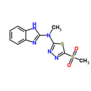 93374-54-0  N-methyl-N-[5-(methylsulfonyl)-1,3,4-thiadiazol-2-yl]-1H-benzimidazol-2-amine