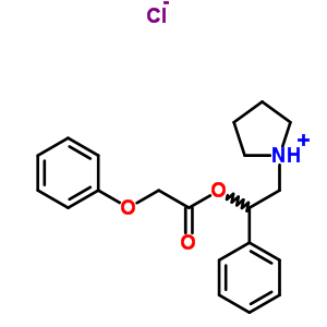 94576-80-4  1-{2-[(phenoxyacetyl)oxy]-2-phenylethyl}pyrrolidinium chloride