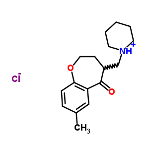 96401-68-2  1-[(7-methyl-5-oxo-2,3,4,5-tetrahydro-1-benzoxepin-4-yl)methyl]piperidinium chloride