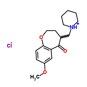 96401-82-0  1-[(7-methoxy-5-oxo-2,3,4,5-tetrahydro-1-benzoxepin-4-yl)methyl]piperidinium chloride