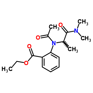 97021-17-5  ethyl 2-{acetyl[1-(dimethylamino)-1-oxopropan-2-yl]amino}benzoate