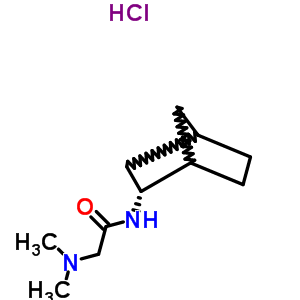 97703-24-7  N-[(2R)-bicyclo[2.2.1]hept-2-yl]-N~2~,N~2~-dimethylglycinamide hydrochloride (1:1)