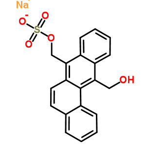 98644-23-6  sodium [12-(hydroxymethyl)tetraphen-7-yl]methyl sulfate