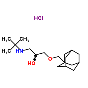 27866-16-6  1-(tert-butylamino)-3-(tricyclo[3.3.1.1~3,7~]dec-1-ylmethoxy)propan-2-ol hydrochloride (1:1)