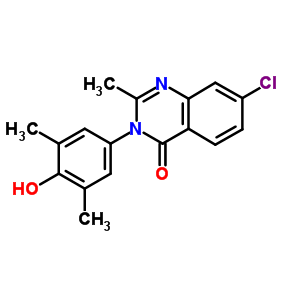 27945-53-5  7-chloro-3-(4-hydroxy-3,5-dimethylphenyl)-2-methylquinazolin-4(3H)-one