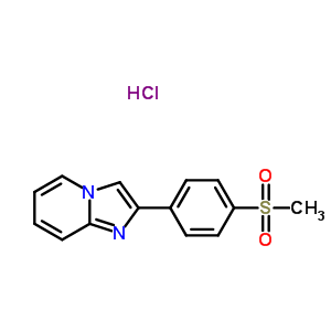 449-75-2  2-[4-(methylsulfonyl)phenyl]imidazo[1,2-a]pyridine hydrochloride (1:1)