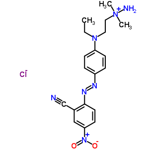 4613-05-2  1-{2-[{4-[(E)-(2-cyano-4-nitrophenyl)diazenyl]phenyl}(ethyl)amino]ethyl}-1,1-dimethylhydrazinium chloride