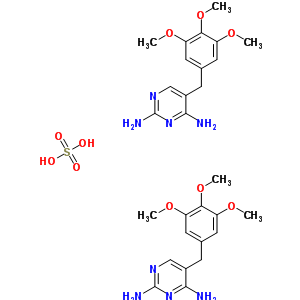 56585-33-2  5-(3,4,5-trimethoxybenzyl)pyrimidine-2,4-diamine sulfate (2:1) 56585-33-2  5-(3,4,5-trimethoxybenzyl)pyrimidine-2,4-diamine sulfate (2:1)