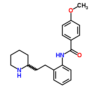 58754-40-8;87085-10-7  4-methoxy-N-{2-[2-(piperidin-2-yl)ethyl]phenyl}benzamide