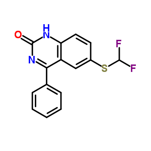 64820-49-1  6-[(difluoromethyl)sulfanyl]-4-phenylquinazolin-2(1H)-one