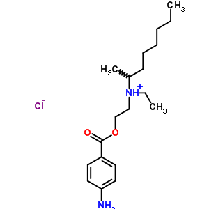 69781-35-7  N-{2-[(4-aminobenzoyl)oxy]ethyl}-N-ethyloctan-2-aminium chloride