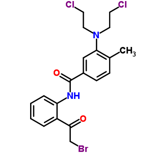 70020-67-6  3-[bis(2-chloroethyl)amino]-N-[2-(bromoacetyl)phenyl]-4-methylbenzamide