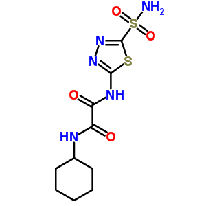 73032-73-2;74186-63-3  N-cyclohexyl-N'-(5-sulfamoyl-1,3,4-thiadiazol-2-yl)ethanediamide