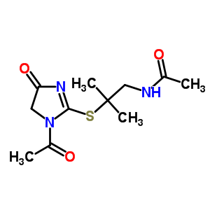 73105-06-3  N-{2-[(1-acetyl-4-oxo-4,5-dihydro-1H-imidazol-2-yl)sulfanyl]-2-methylpropyl}acetamide