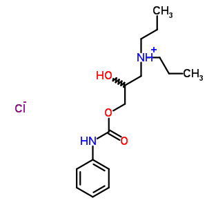 73623-10-6  2-hydroxy-3-[(phenylcarbamoyl)oxy]-N,N-dipropylpropan-1-aminium chloride