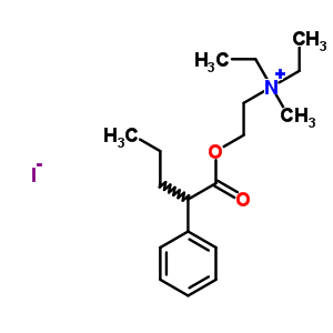 73664-05-8  N,N-diethyl-N-methyl-2-[(2-phenylpentanoyl)oxy]ethanaminium iodide