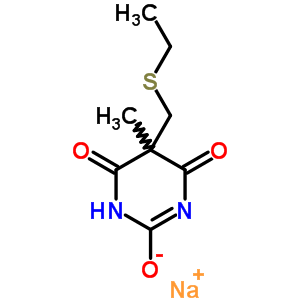 73681-06-8  sodium 5-[(ethylsulfanyl)methyl]-5-methyl-4,6-dioxo-1,4,5,6-tetrahydropyrimidin-2-olate