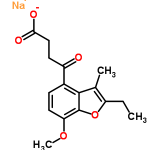73698-61-0  sodium 4-(2-ethyl-7-methoxy-3-methyl-1-benzofuran-4-yl)-4-oxobutanoate