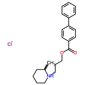 73728-81-1  1-{3-[(biphenyl-4-ylcarbonyl)oxy]propyl}-2-methylpiperidinium chloride
