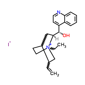 73771-80-9  (3xi,8alpha,9S)-1-ethyl-9-hydroxycinchonan-1-ium iodide