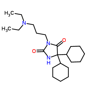74038-68-9  5,5-dicyclohexyl-3-[3-(diethylamino)propyl]imidazolidine-2,4-dione