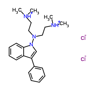 74758-19-3  2,2'-[(3-phenyl-1H-indol-1-yl)imino]bis(N,N-dimethylethanaminium) dichloride