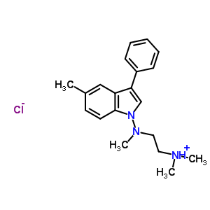 74764-93-5  N,N-dimethyl-2-[methyl(5-methyl-3-phenyl-1H-indol-1-yl)amino]ethanaminium chloride