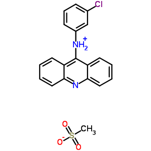 75775-66-5  N-(3-chlorophenyl)acridin-9-aminium methanesulfonate