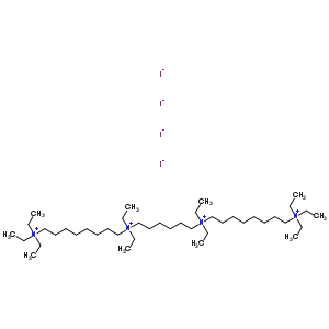 77967-23-8  N~1~,N~1~'-hexane-1,6-diylbis(N~1~,N~1~,N~8~,N~8~,N~8~-pentaethyloctane-1,8-diaminium) tetraiodide