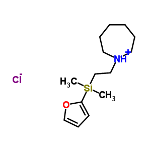 78598-99-9  1-{2-[furan-2-yl(dimethyl)silyl]ethyl}azepanium chloride