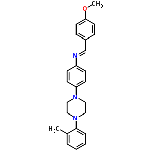 78932-96-4  N-[(E)-(4-methoxyphenyl)methylidene]-4-[4-(2-methylphenyl)piperazin-1-yl]aniline