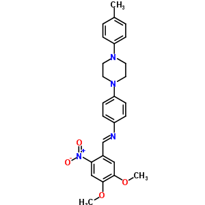 78933-01-4  N-[(E)-(4,5-dimethoxy-2-nitrophenyl)methylidene]-4-[4-(4-methylphenyl)piperazin-1-yl]aniline