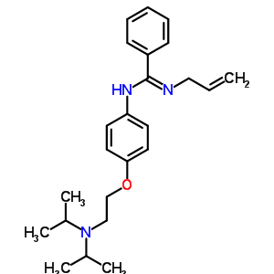 80784-92-5  N-{4-[2-(dipropan-2-ylamino)ethoxy]phenyl}-N'-(prop-2-en-1-yl)benzenecarboximidamide