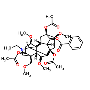 82144-74-9  (16beta)-3,8,13-tris(acetyloxy)-20-ethyl-1,6,16-trimethoxy-4-(methoxymethyl)aconitan-14-yl benzoate