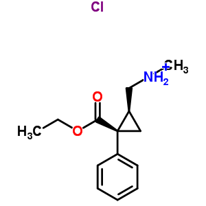 85467-19-2  [(1S,2R)-2-(ethoxycarbonyl)-2-phenylcyclopropyl]-N-methylmethanaminium chloride