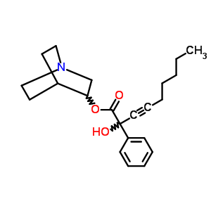 92956-66-6  1-azabicyclo[2.2.2]oct-3-yl 2-hydroxy-2-phenylnon-3-ynoate