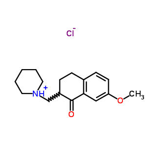 94710-40-4  1-[(7-methoxy-1-oxo-1,2,3,4-tetrahydronaphthalen-2-yl)methyl]piperidinium chloride