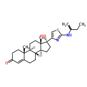 96112-87-7  (17alpha)-17-[2-(butan-2-ylamino)-1,3-thiazol-4-yl]-17-hydroxyandrost-4-en-3-one