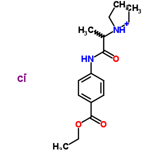 97555-44-7  1-{[4-(ethoxycarbonyl)phenyl]amino}-N,N-diethyl-1-oxopropan-2-aminium chloride