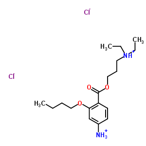 100347-85-1  3-butoxy-4-{[3-(diethylammonio)propoxy]carbonyl}anilinium dichloride